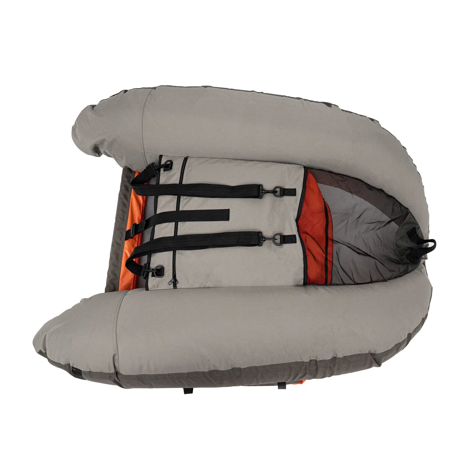Portable Inflatable Fishing Boat Raft Backrest Adjustable Angle Inflatable Fishing Boat W/Hand Air Pump