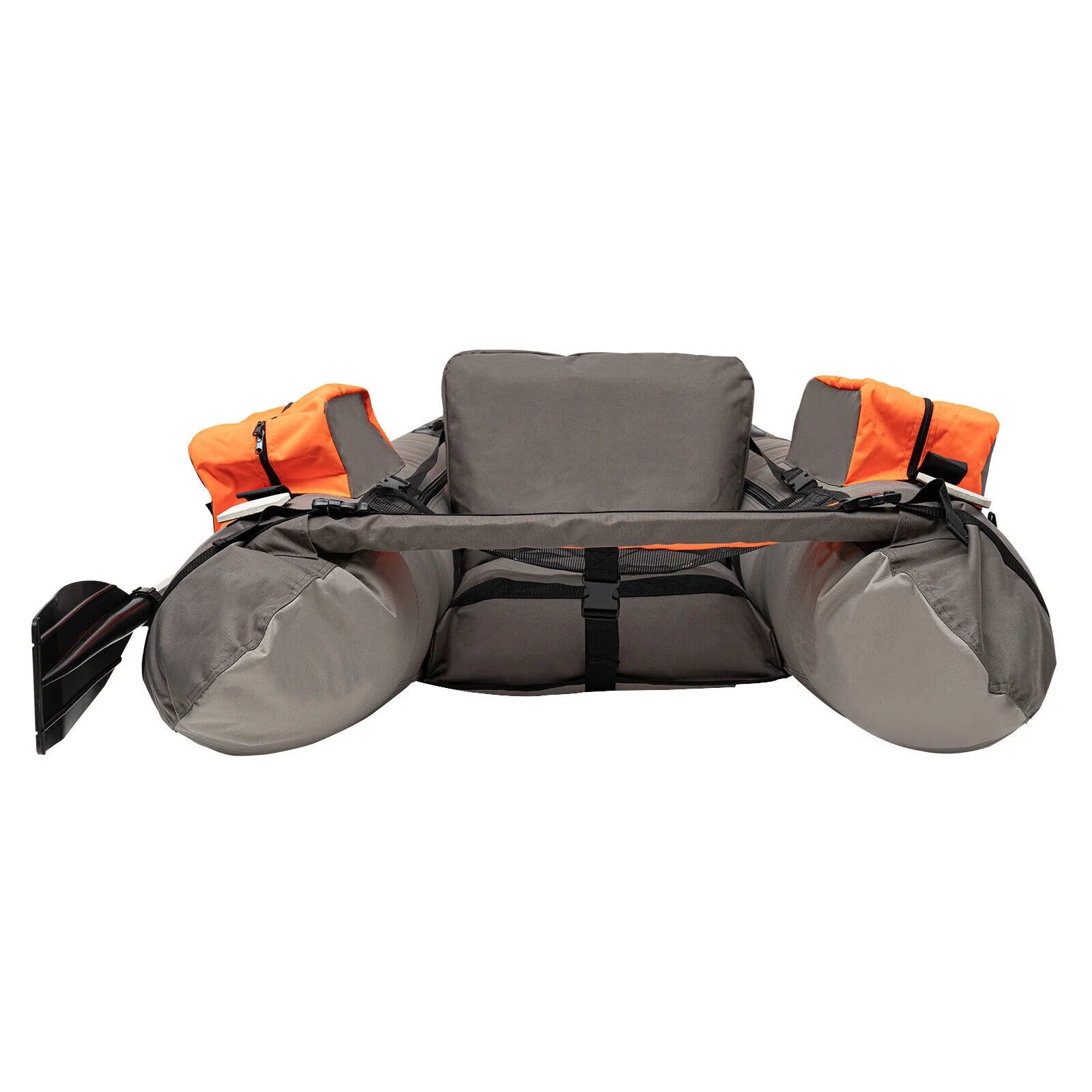Portable Inflatable Fishing Boat Raft Backrest Adjustable Angle Inflatable Fishing Boat W/Hand Air Pump