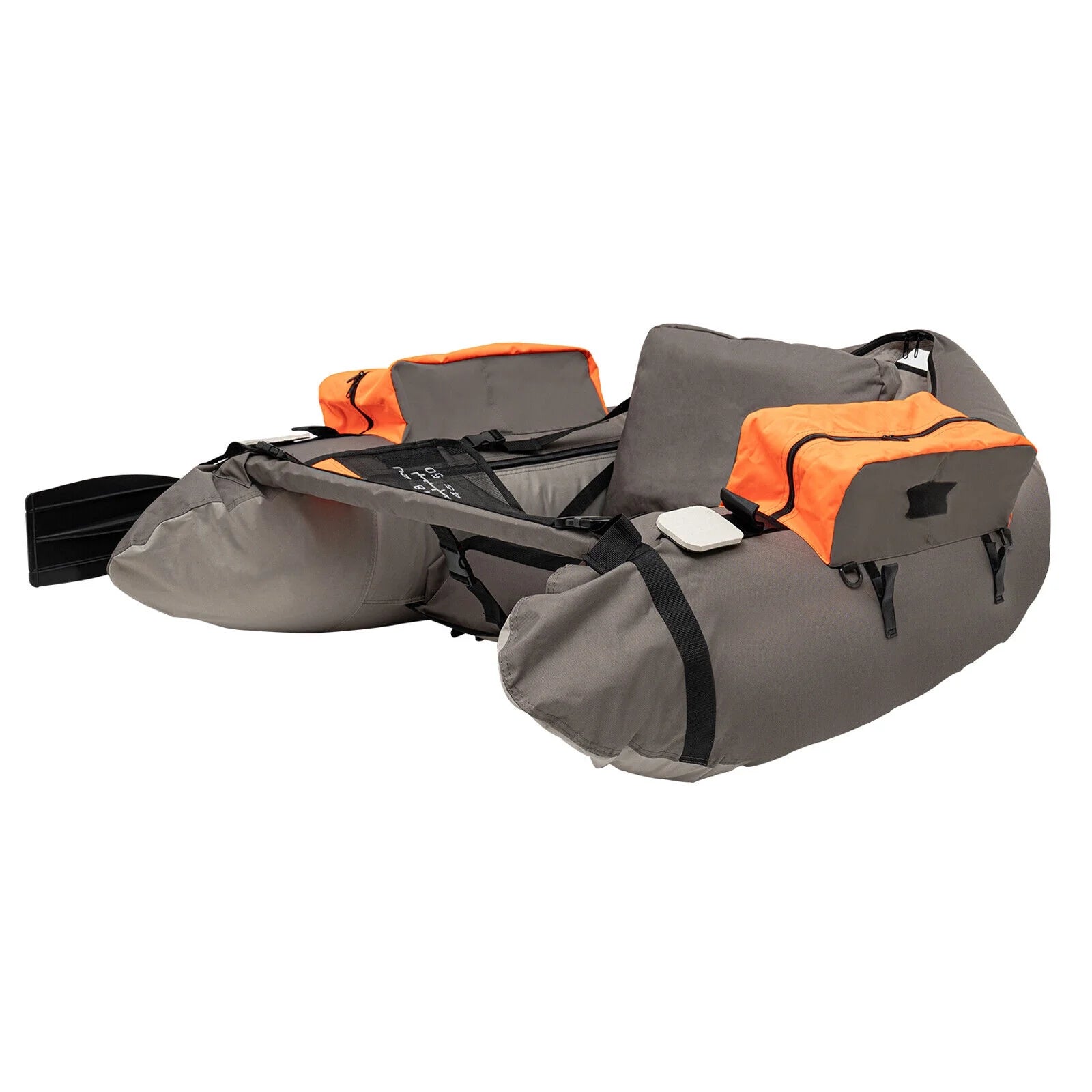 Portable Inflatable Fishing Boat Raft Backrest Adjustable Angle Inflatable Fishing Boat W/Hand Air Pump