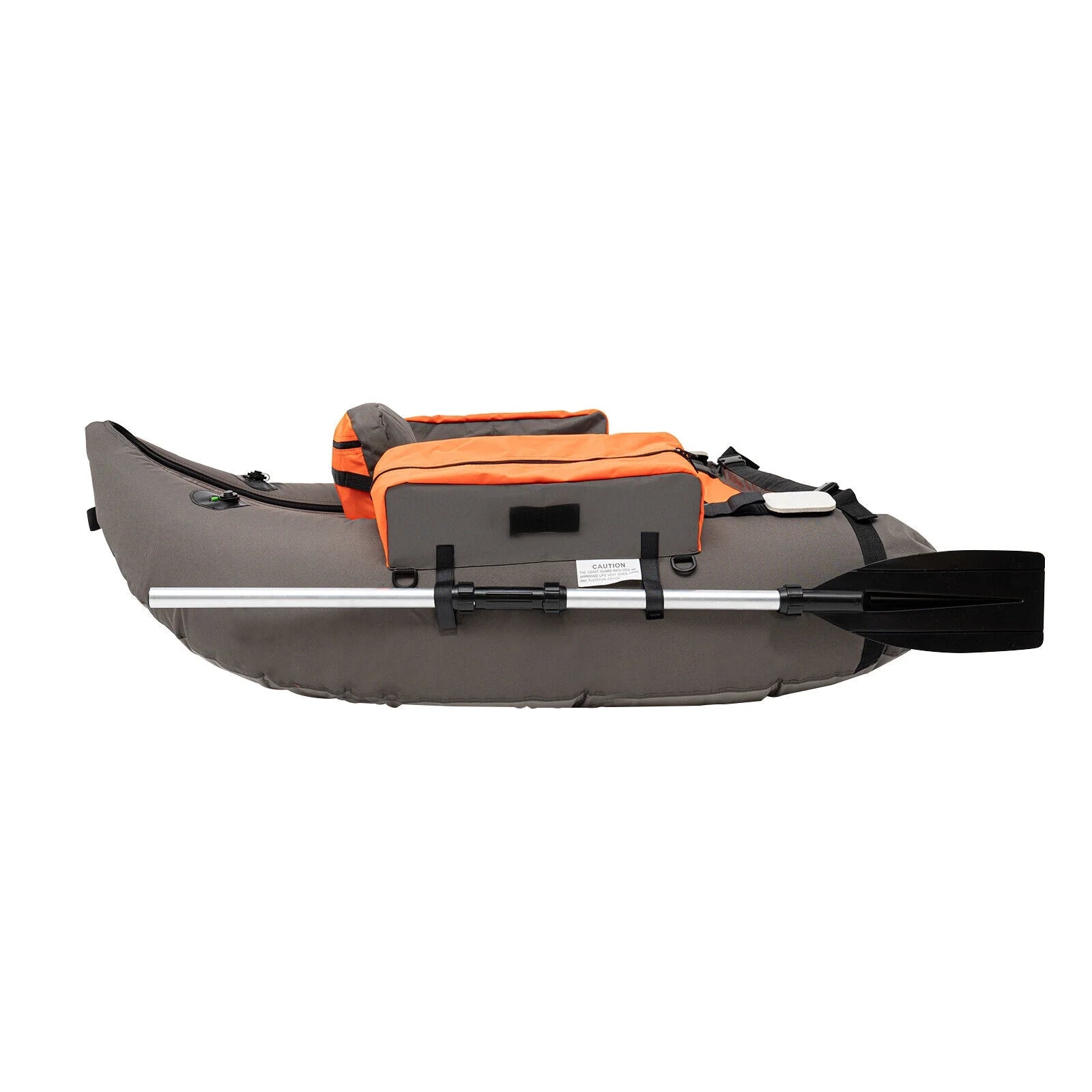 Portable Inflatable Fishing Boat Raft Backrest Adjustable Angle Inflatable Fishing Boat W/Hand Air Pump